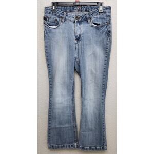 Copper R Blue Stone Washed Jeans 9 10P Lightweight Soft Stretch 5 Pocket Design